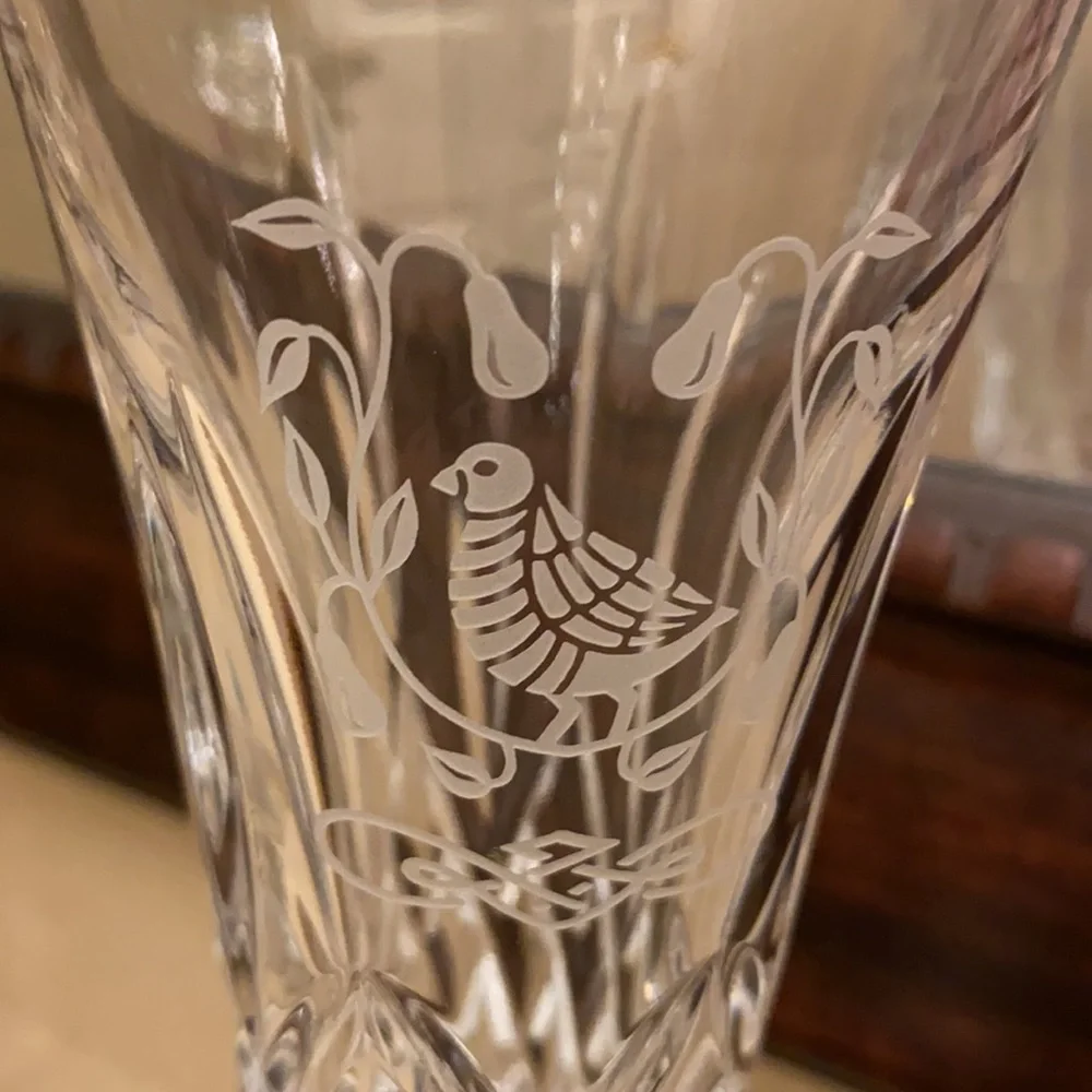 Waterford Crystal Collectible 12 Days of Christmas 1st Edition Champagne flute - Picture 2 of 6